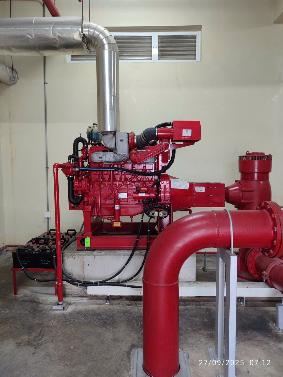 DIESEL FIRE pump FOR SPRINKLER; HOSE REEL