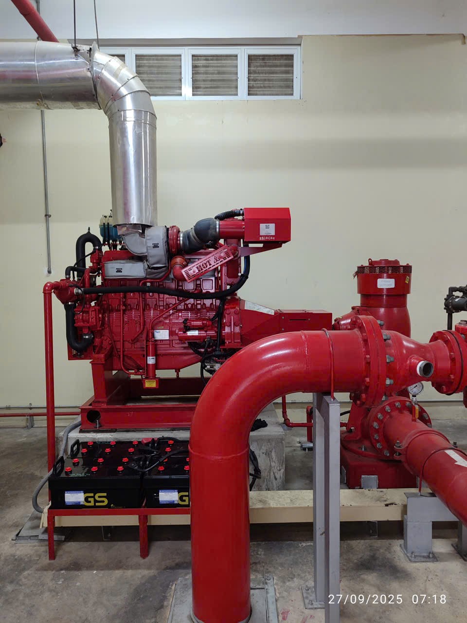 DIESEL FIRE pump FOR SPRINKLER; HOSE REEL
