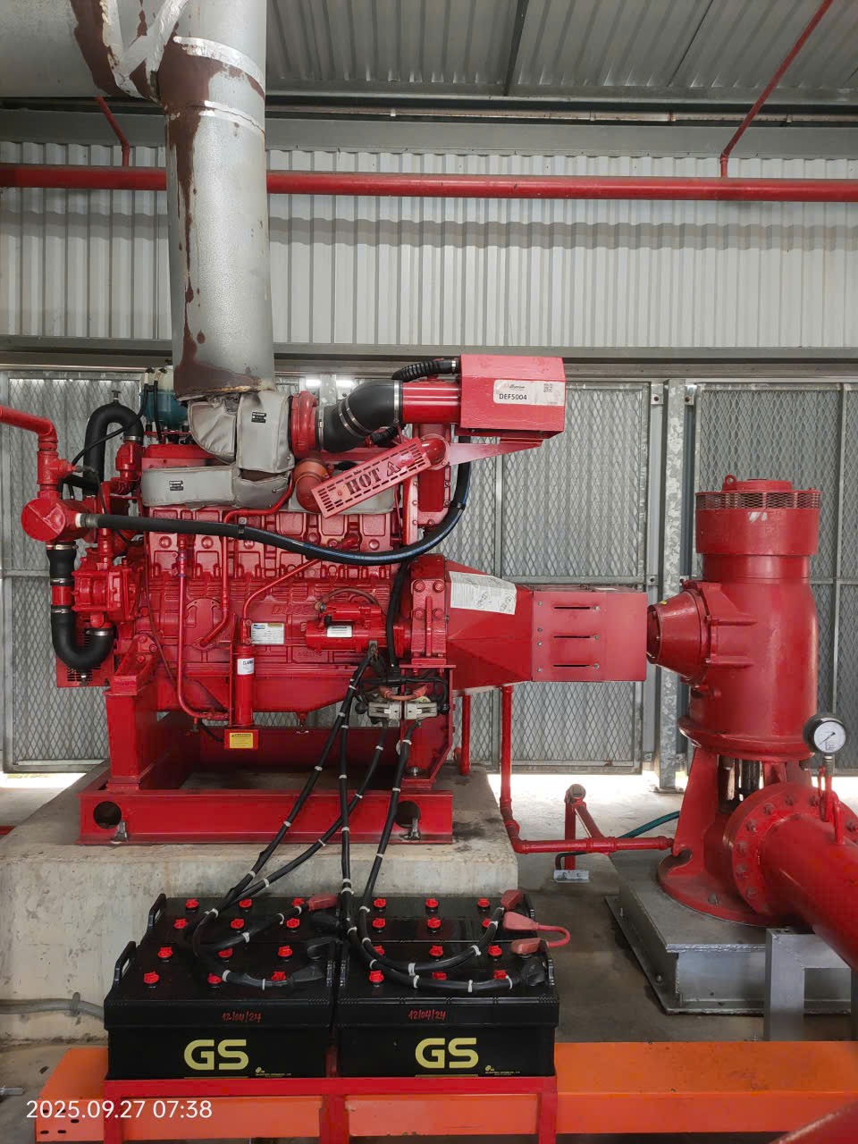 DIESEL FIRE pump FOR SPRINKLER; HOSE REEL