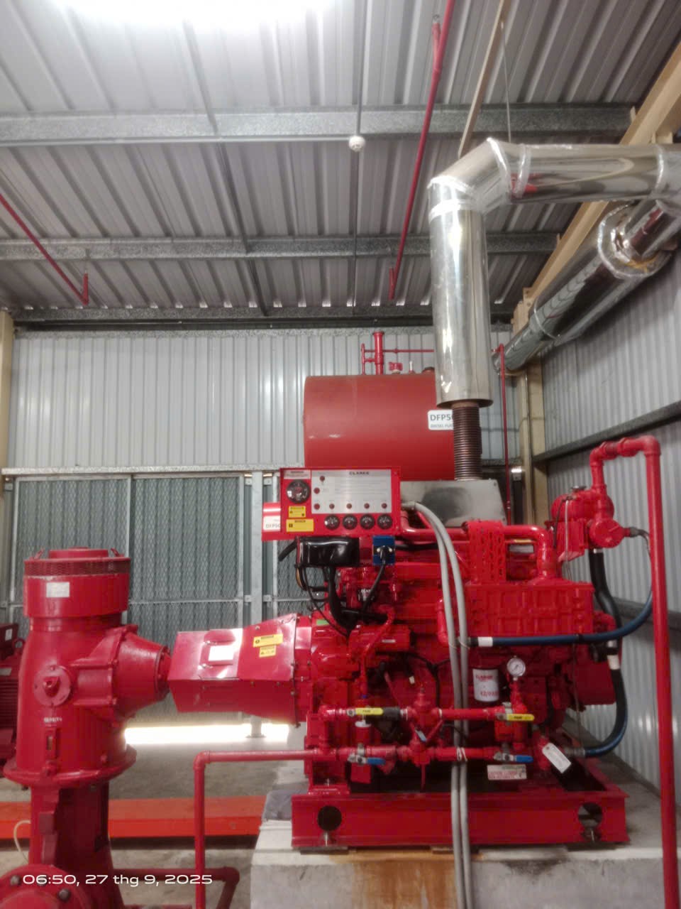 DIESEL FIRE pump FOR SPRINKLER; HOSE REEL